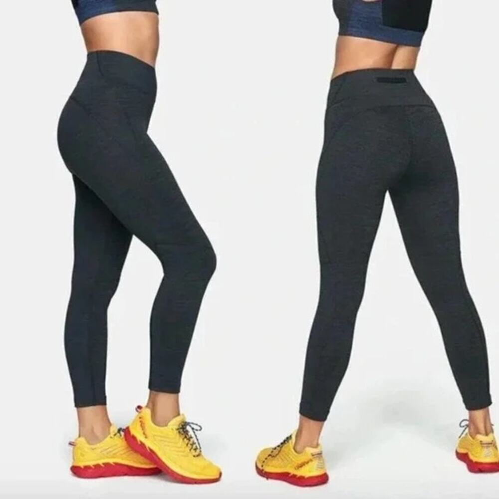 OUTDOOR VOICES Core TechSweat 3/4 Leggings Night Gray Charcoal Small Athletic